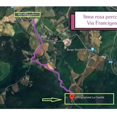 Nel Bosco Sulla Via Francigena Privatunterkunft Monteriggioni